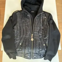 【美品】DIESEL ディーゼル フード付ジャケット パーカー ブラック