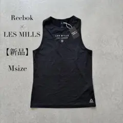 新品 Reebok × LES MILLS タンクトップ ブラック M 通気性のサムネイル