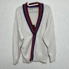 特別値下‼︎W刺繍 Vネックカーディガン