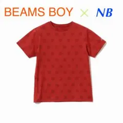 【BEAMS BOY × ニューバランス】ドットTシャツ レッド（M）
