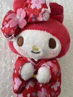 マイメロディ 桜着物　ぬいぐるみ　マスコット　サンリオキャラクターズ