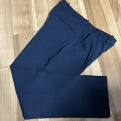 ネイビー スラックス ウエスト調整可能