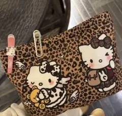 激レア　ハローキティ　ヒョウ柄　バッグ　2002 サンリオ　キティ　アニマル サンリオ - 【希少】キティちゃん ヒョウ柄 ミニバッグ サンリオ
