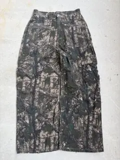 リアルツリー柄 カーゴパンツ ワークパンツのサムネイル