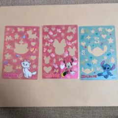 (260824-10) ディズニー キャラクター ステンシル定規 3枚セット