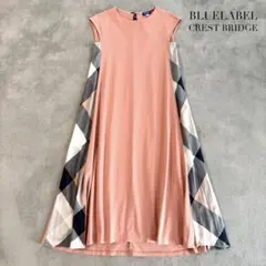 クレストブリッジ ブルーレーベル ワンピース チェック ピンク Aライン
