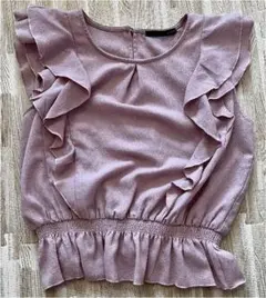 【匿名・スピード配送】ピンクフリルトップス