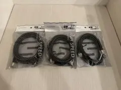 LANケーブル CAT7 1m メッシュ スリム 速度10Gbps 3m 3個