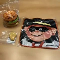 マクドナルド ハンカチ　ビッグマックファン　チキンマックナゲットクリップ