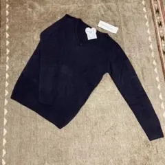 ★新品 KOBE LETTUCE ネイビー Vネックセーター