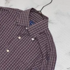 ✨美品✨BEAMS F ビームスエフ 最高級ライン長袖チェックシャツmr738のサムネイル