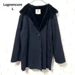 Lugnoncure フェイクムートンジャケット　アウター　フード　L