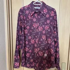 Alessandro Gherardeschi メンズ花柄長袖シャツ XXL