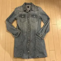 ⭐︎美品　GAP デニムシャツ 145-152 ライトブルー⭐︎