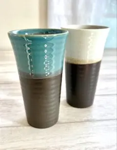 和食器　コップ　タンブラー　陶器　2色セット