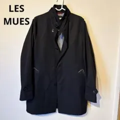 LES MUES ブラック トレンチコート　ビジネスコート ダブルボタン