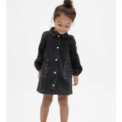 gap デニム スタッズ ポケット ワンピース