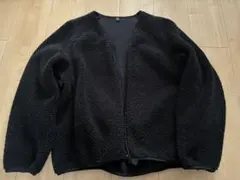 黒いフリースジャケット Lサイズ