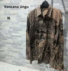 ★Kencana Ungu★#バティックシャツ#3L★