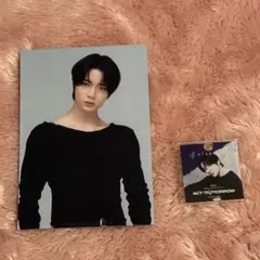 TXT【ボムギュ】スターフライヤー 限定ノベルティ アクリルチャーム＆L版