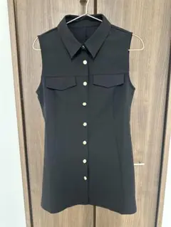 GRL ノースリーブミニワンピース 黒