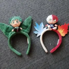 9月限定値下げ✨USJ 僕のヒーローアカデミア　緑谷出久 轟焦凍 カチューシャ