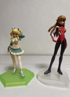 フェアリーテイル/ルーシィ　エヴァンゲリオン/アスカ　フィギュア　2体セット売り