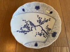 新品未使用】有田焼 福泉窯 十草花散らし菊型盛鉢 2級品 おまけ