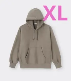 GU ヘビーウェイトスウェットパーカー　ベージュ　XL