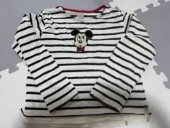 【タグ無し未使用】petit main ミッキー ロンT（120cm）