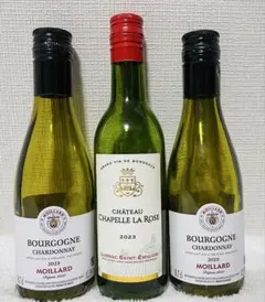 ワイン180ml空瓶 3本セット モワラール シャトー・シャペル・ラ・ローズのサムネイル