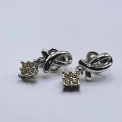 良品⭐️ニナリッチ　イヤリング　ラインストーン　&マーク　ヴィンテージ