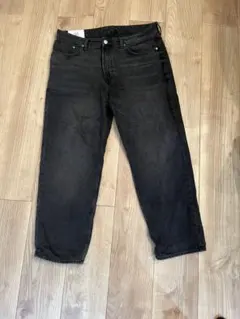 H&M LOOSE AMPLE ブラックデニム 36/30