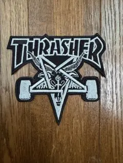 THRASHER スケートボード刺繍パッチ