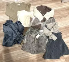 女の子 100 秋冬服 8着まとめ売り 新品有