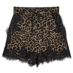 AMERI VINTAGE レオパード柄 レース ショートパンツSサイズのサムネイル