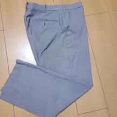 ユニクロ　メンズ 千鳥格子柄 スラックス パンツ79cmのサムネイル