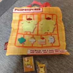 ポムポムプリン トートバッグ・キーホルダー・メモ帳セット