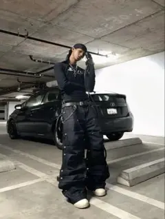 美品】ttaggg ギャザースナップパンツ - メルカリ