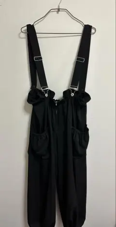 LOWRYS FARM サロペット ブラック ローリーズファーム