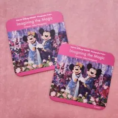 ディズニー イマジニングザマジック コースター セット ミッキー ミニー