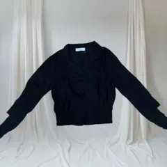 【即日配送】ローリーズファーム　レース　オープンカラー　ブラウス　シャツ　M