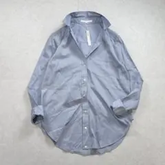 【未使用】ANAYI レギュラーカラーシャツ ブルーグレー 36