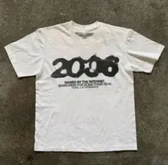 y2k opium プリント ホワイト Tシャツ グラフィック　短丈