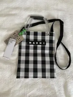 新品】MARNI MARKET ミニショルダーバッグ 千鳥柄 - メルカリ
