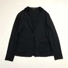 UNIQLO ユニクロ カットソー テーラードジャケット ブラック L 羽織