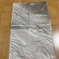 Khi様おまとめリクエスト　シルバー 絹製 帯揚げ 波模様＆焦茶帯揚帯締めセット
