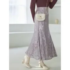 ハイウエストレースマーメイドスカート[pm025] GRL グレイル