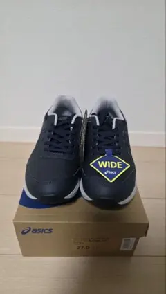 【未使用/新品】asics WIDE スニーカー 27.0cm ネイビー