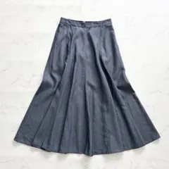 マッキントッシュロンドン スカート ロング丈フレア デニム風 38 レディースのサムネイル